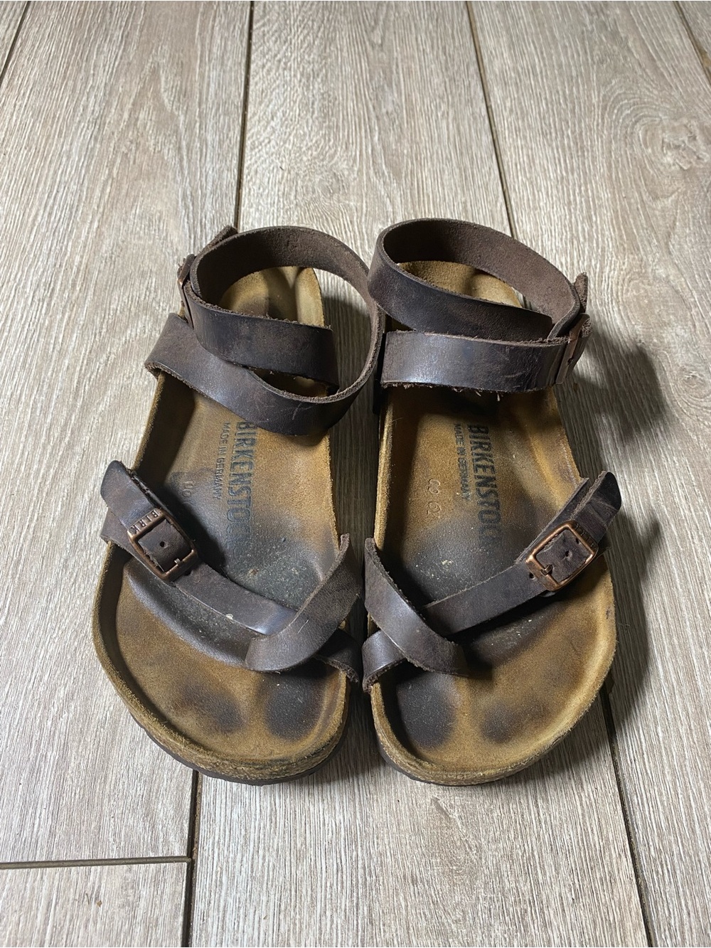 Birkenstock Yara Habana Oiled Leather Ankle Strap Sandals Women's Size 36 5/5.5